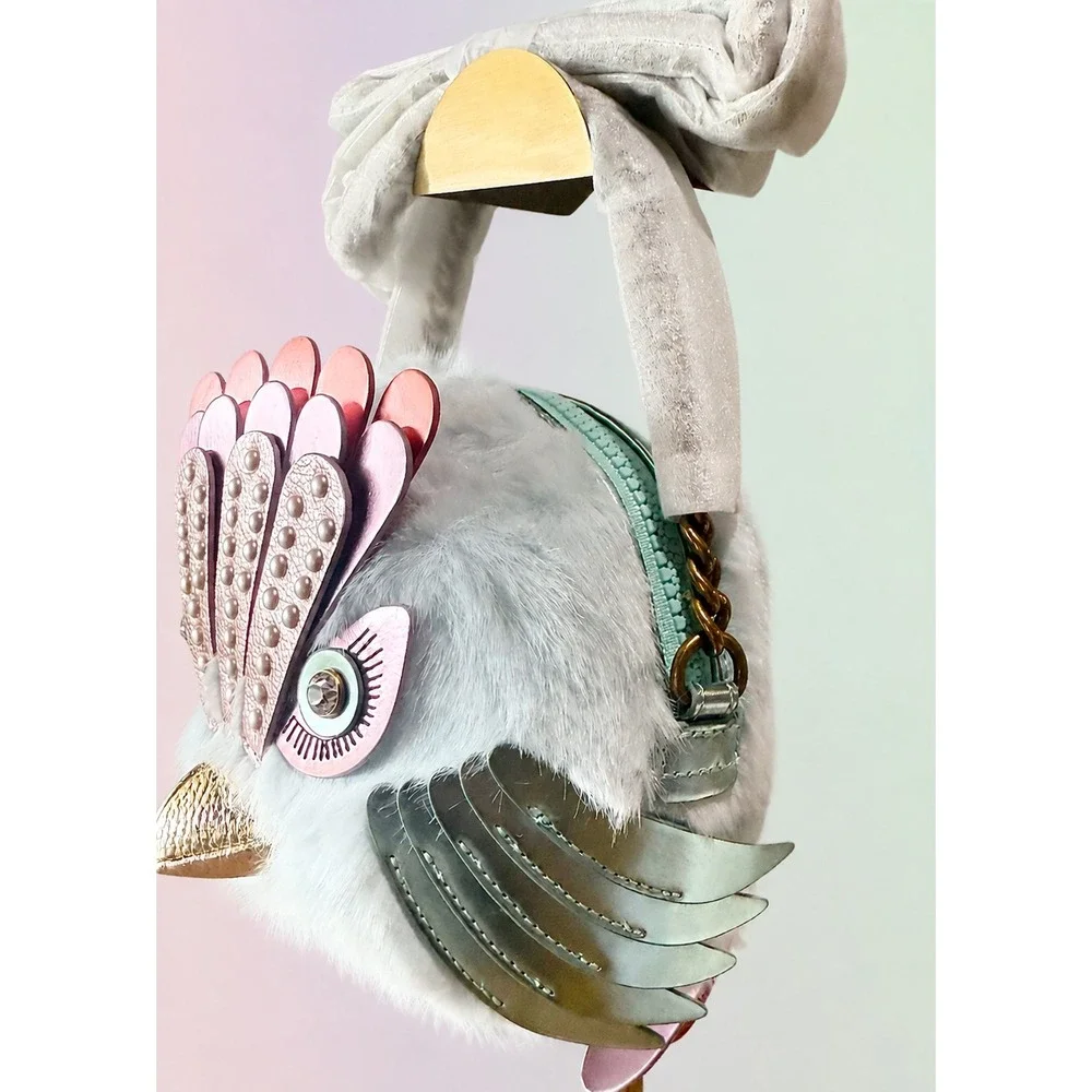 Kurt Geiger Faux Fur Soft Eagle Bag 6